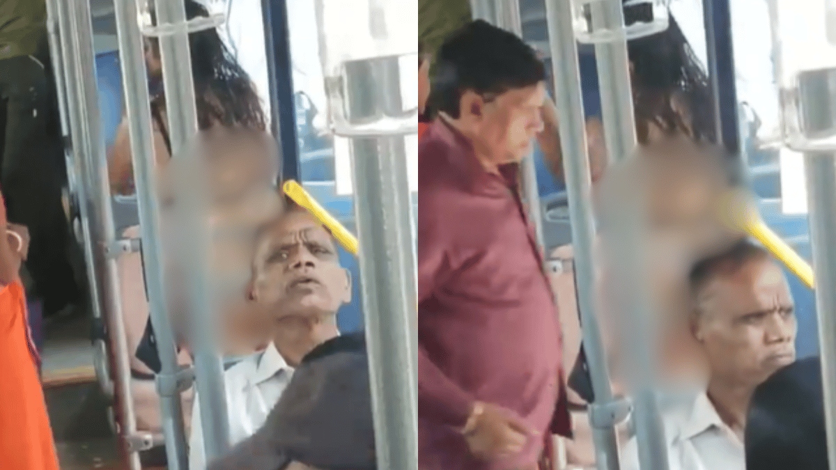 Caught On Cam: Half Naked Woman Boards Delhi Bus; Shocked Passengers Draw Attention In Viral Video